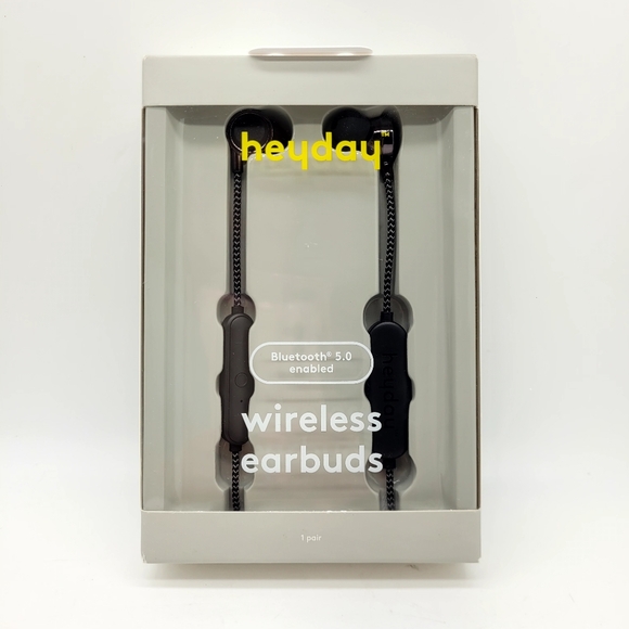 Matte Black Bluetooth Wireless Earbuds With Built-in Mic - Heyday - Picture 4 of 9